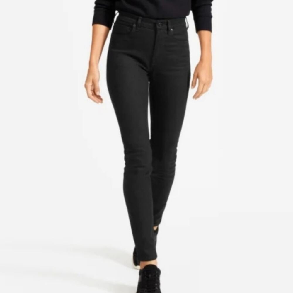 Everlane The High Rise Skinny Black Jeans. Size 29R